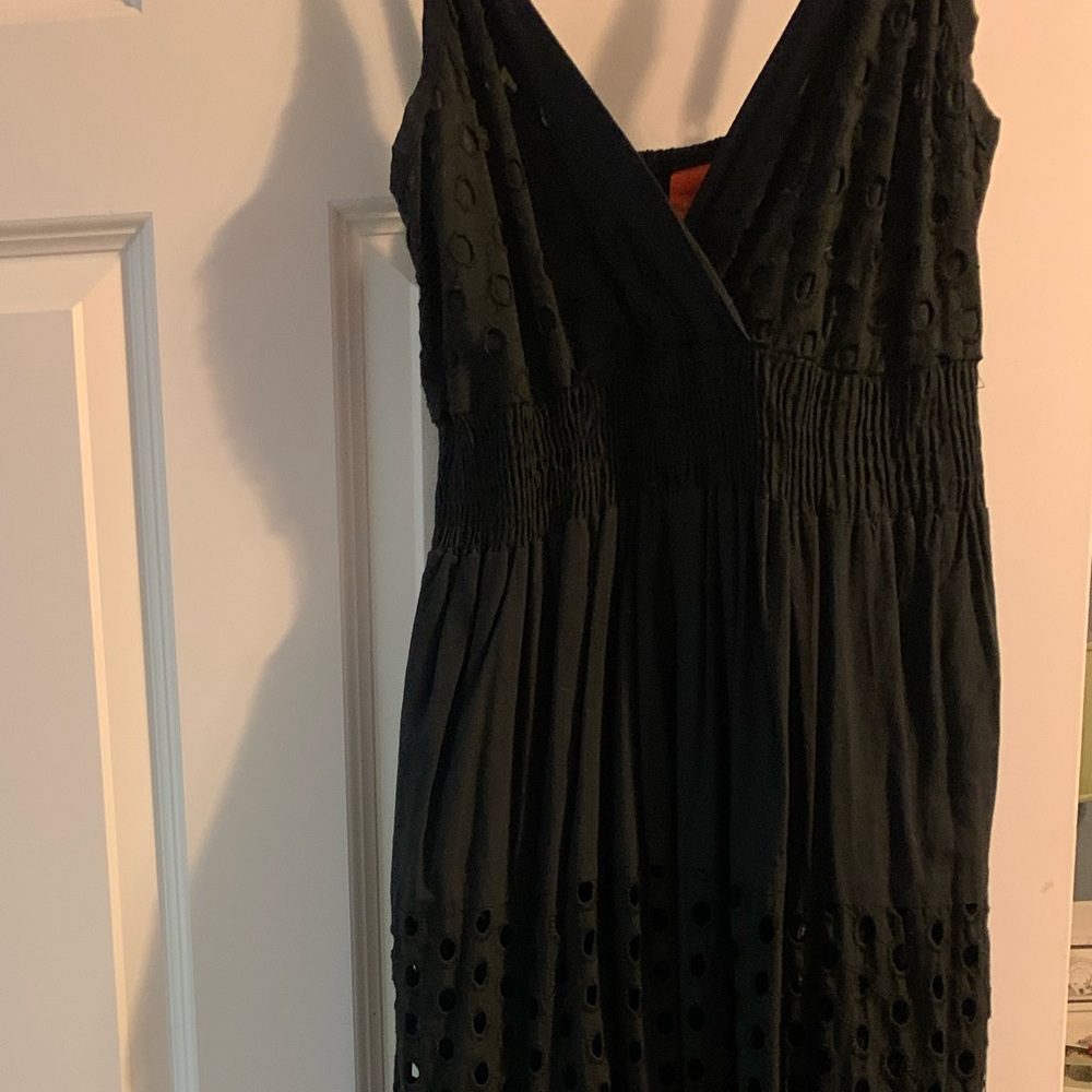 NWT Black Eyelet Maxi Dress